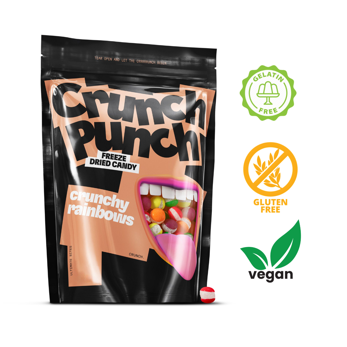 Crunch Punch Freeze Dried Candy - Crunchy Rainbows